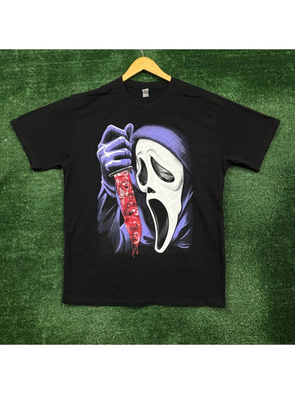 Scream Ghostface Bloody Blade Horror T-Shirt Size Large